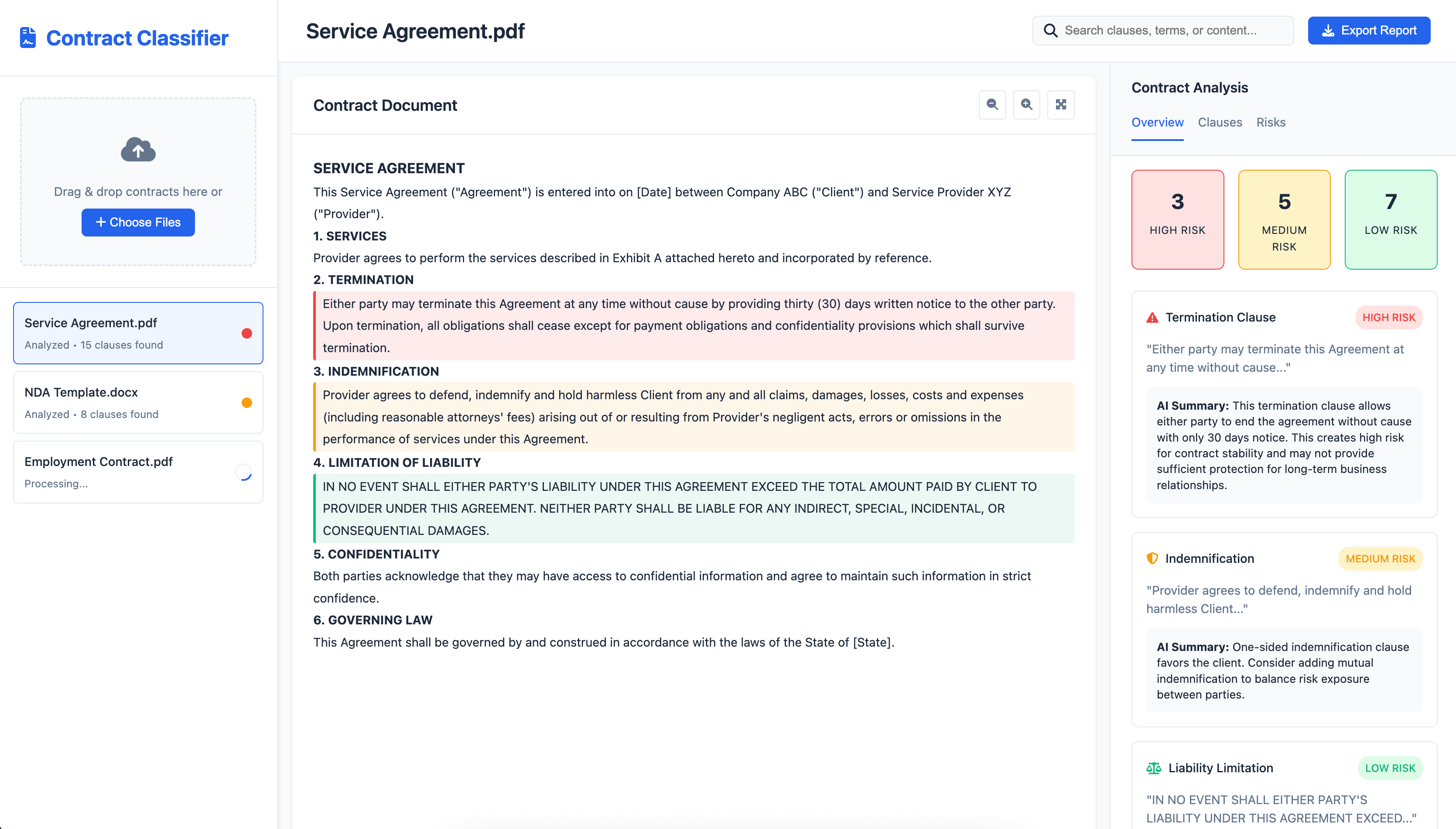 Contract Clause Classifier